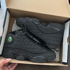 Suede Jordan 13 Black
